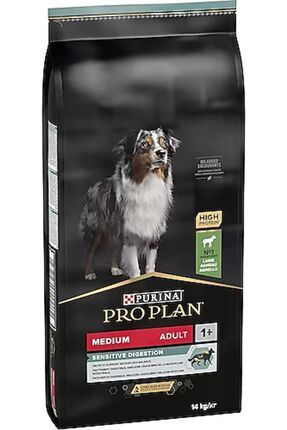 Purina Pro Plan Sensitive Digestion Adult Kuzu Etli Orta Irk Yetişkin Köpek Maması 14 Kg