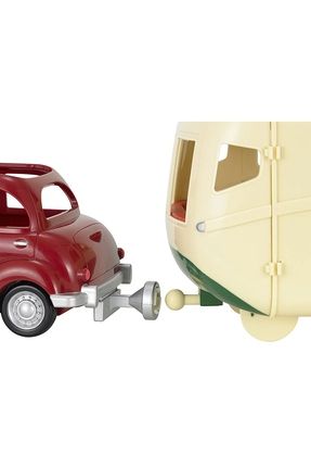 Sylvanian families caravan and car shop