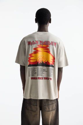 Pull Bear Iron Maiden t shirt Fiyat Yorumlar Trendyol