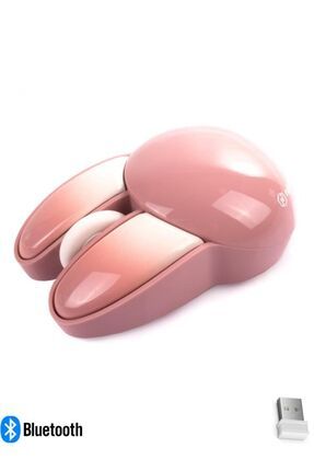 Sevimli Tavşan 3D Pembe Mouse Bluetooth + 2.4G Dual Mode