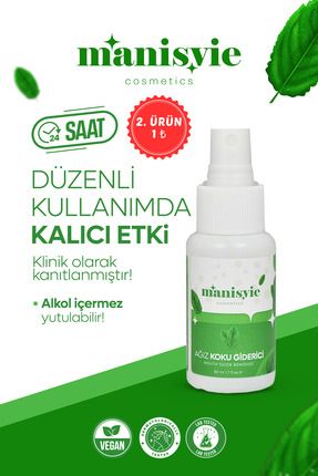 Ağız Kokusu Önleyici Sprey 50ml (ALKOLSÜZ) Ağız Kokusu Giderici 50ml