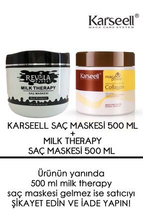 Karsel Collegen Saç Maskesı 500 ml Milk Therapy Saç Maskesi 500 ml Hediye karseel karsell