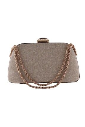 Simli Abiye Çanta. Portföy Clutch Çanta. Gece Çantası.VR760