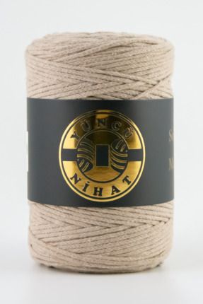 Premium Koton Pamuk Makrome İpi 2mm Cotton Zincir Makrome Çanta İpi Supla İpi Koton İp