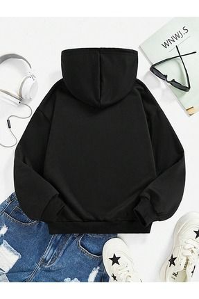 LePold Kapu onlu Siyah Kapli Orumcek A Bask l K z Sweatshirt B R BEDEN BUYUK ALINIZ Fiyat Yorumlar Trendyol