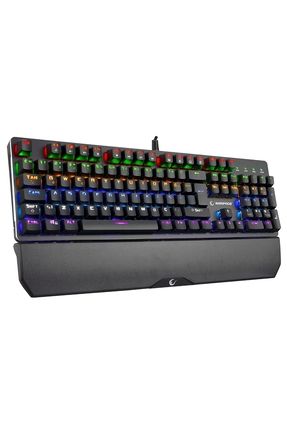 Kb-r81 Rocket Red Switch Gökkuşağı Ledli Rgb Şeritli Metal Yüzey Mekanik Gaming Oyuncu Klavye