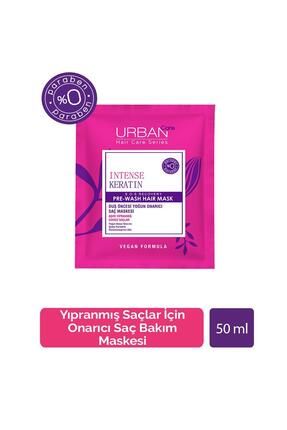 Intense Keratin Aşırı Yıpranmış Saçlar Onarıcı Duş Öncesi Saç Bakım Maskesi-vegan -50ml