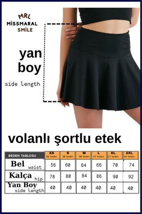 missmaral Siyah Yuksek Bel Volanl ortlu Spor Etek Deniz ortu Skirt With Shorts 1101 Fiyat Yorumlar Trendyol