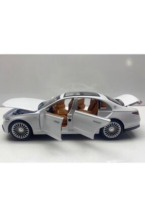 Mercedes S600 Metal Araba 22 Cm Sesli Işıklı Oyuncak Demir Model Araç Diecast, Çek Bırak