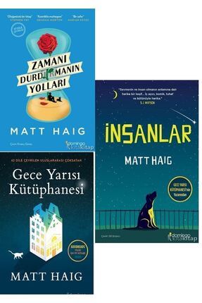 Gece Yarısı Kütüphanesi - Insanlar - Zamanı Durdurmanın Yolları - Matt Haig 3 Kitap Set