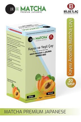 Premium Japanese Kayısı Aromalı Detox Burner Form Matcha Çayı