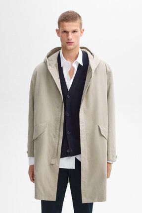 Massimo Dutti Uzun pamuklu kapitone parka Fiyat Yorumlar Trendyol