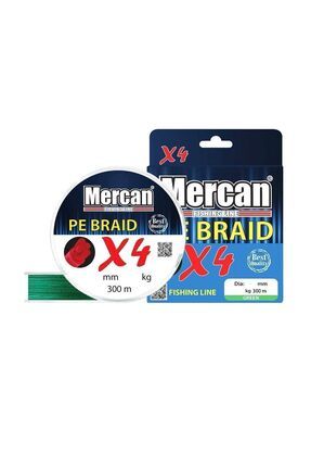 Mercan Pe Örgü Premium 4x Ip 300 M Yeşil Misina