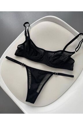 Butik Basic Black Balenli Bra Set Fiyat Yorumlar Trendyol