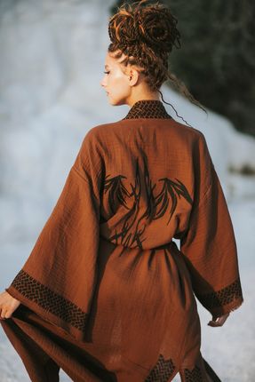 Mojo Summer Laodikya El Bask s Muslin Kimono Fiyat Yorumlar Trendyol