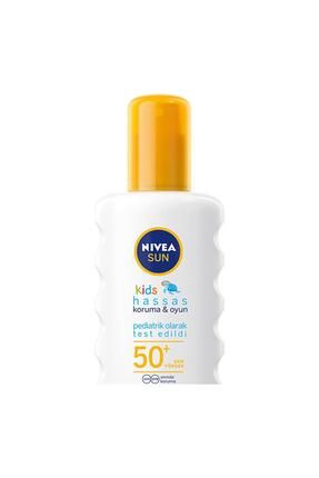 SUN Çocuklar İçin Hassas Koruma Güneş Koruyucu Vücut Spreyi 200ml, SPF50, Egzama Eğilimli Ciltler