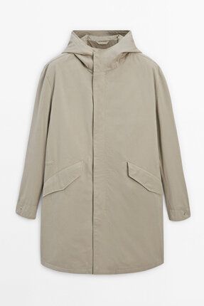 Massimo Dutti Uzun pamuklu kapitone parka Fiyat Yorumlar Trendyol