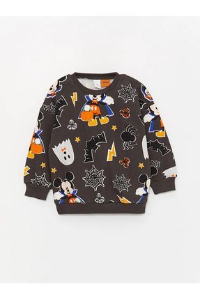LC Waikiki LCW baby Gri Bask l Bisiklet Yaka Mickey Mouse Bask l Bebek Sweatshirt ve E ofman Alt 2 li Tak m Fiyat Yorumlar Trendyol