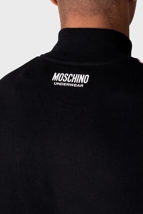 Moschino Yar m Fermuarl Logo Bantl Regular Fit Dik Yaka Pamuklu Sweat Erkek Sweat A1720 8102 0555 Fiyat Yorumlar Trendyol