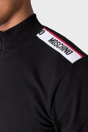 Moschino Yar m Fermuarl Logo Bantl Regular Fit Dik Yaka Pamuklu Sweat Erkek Sweat A1720 8102 0555 Fiyat Yorumlar Trendyol