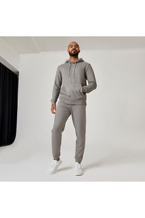 Decathlon Erkek Gri Kapu onlu Sweatshirt 500 Essentials Fitness Fiyat Yorumlar Trendyol