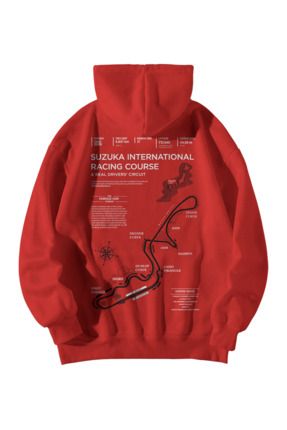 Stadium Unisex K rm z Formula 1 Suzuka International Bask l Oversize Kapu onlu Kanguru Cepli Hoodie Fiyat Yorumlar Trendyol