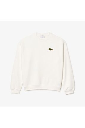 Sweatshirt unisexe lacoste live en molleton de coton uni sale