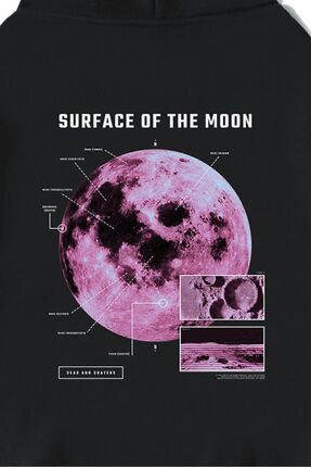 BRZ COLLECTION Unisex Oversize Surface On The Moon Sweatshirt Hoodie Fiyat Yorumlar Trendyol
