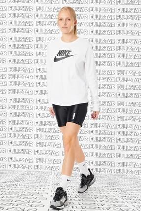 Nike Sportswear Essential Future Crew Shirt Krem Uzun Kollu Ti ort Sweatshirt