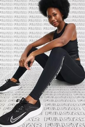 Nike Pro Dri Fit Grappic Leggings Black Toparlayc Kad n Tayt Siyah Fiyat Yorumlar Trendyol