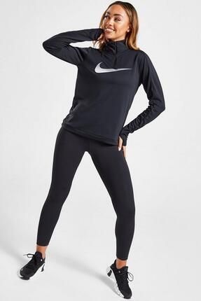 Nike Dri Fit Swoosh 1 4 Zip Sweat White Yar m Fermuarl Ko u Ustu Sweatshirt Beyaz