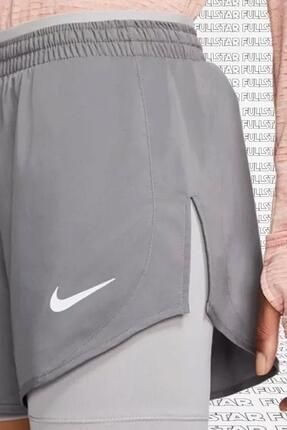 Nike Tempo Lux 2 In 1 Run Training Shorts Ikisi Bir Arada Taytl ort 4 Cepli Gri Fiyat Yorumlar Trendyol