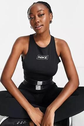 Nike Pro Dri F t Crop Tank Top Bra Black Kad n Grafikli Crop Atlet Bra Siyah Fiyat Yorumlar Trendyol