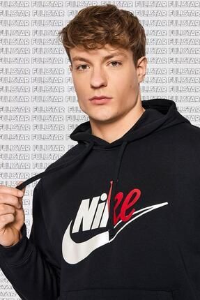 Nike Sportswear Hoodie Sweat Cotton Black Kapu onlu Siyah Sweatshirt Fiyat Yorumlar Trendyol