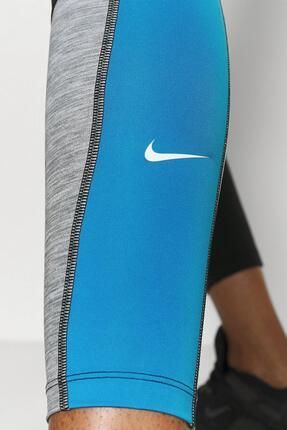Nike One 7 8 Colour block Heathered Gri Kad n Tayt Fiyat Yorumlar Trendyol