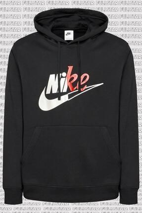 Nike Sportswear Hoodie Sweat Cotton Black Kapu onlu Siyah Sweatshirt Fiyat Yorumlar Trendyol