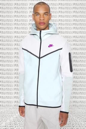 Nike Sportswear Tech Fleece Full Zip Hoodie Fermuarl Kapu onlu Sweatshirt Mavi Fiyat Yorumlar Trendyol