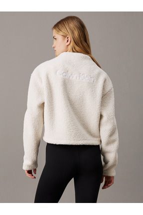 Cropped fleece pullover clearance