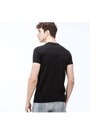 Lacoste Erkek Slim Fit V Yaka Siyah T shirt Fiyat Yorumlar Trendyol