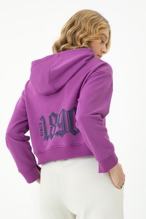 U.S. Polo Assn. Kad n Violet Kapu onlu Sweatshirt 50271652 VR203 Fiyat Yorumlar Trendyol