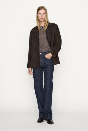 Massimo Dutti Yuksek bel straight fit rahat jean