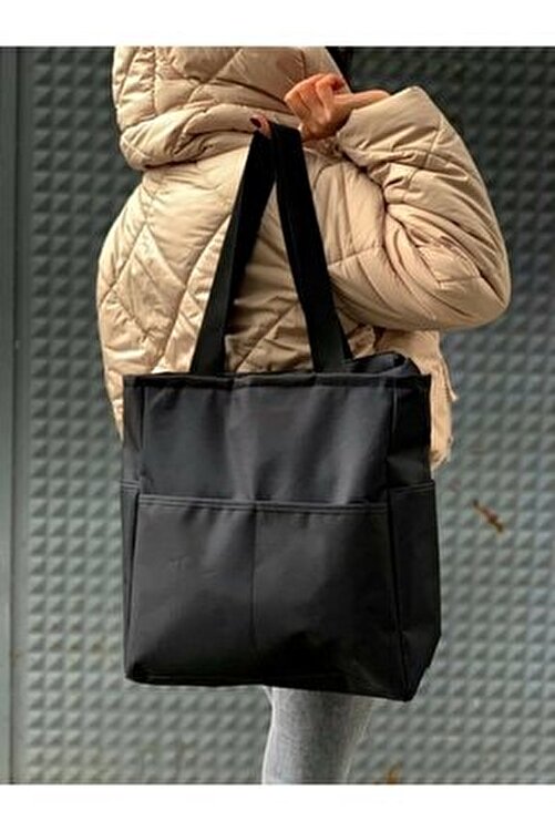 Modibags Kadin Siyah Spor Buyuk Kol Cantasi 35 35 12 Cm Ozel Uretim Fiyati Yorumlari Trendyol