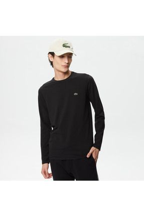 Lacoste Erkek Regular Fit Uzun Kollu Bisiklet Yaka Siyah T shirt Fiyat Yorumlar Trendyol