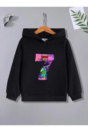 Massgai Cocuk Brawl Stars Oyun 7 Numara Gorsel Bask l Ozel Pamuklu Sweatshirt Fiyat Yorumlar Trendyol