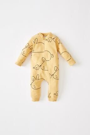defacto erkek bebek tavsan desenli uzun kollu fermuarli isi yalitmli warmtech sweat kumasli tulum fiyati yorumlari trendyol