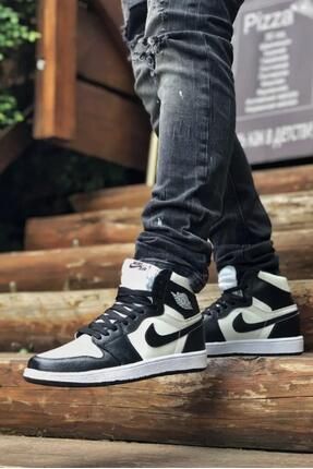 Jordan 1 high og black white online