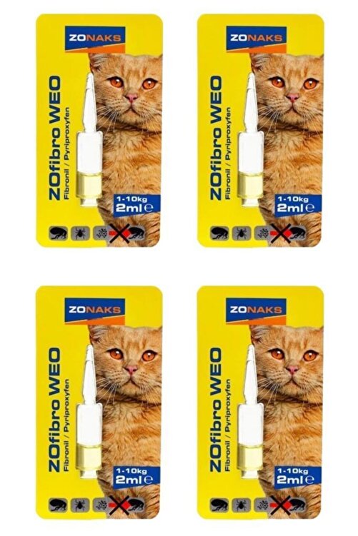 Zonaks Kedi Bit Pire Ense Damlasi 1 10 Kg 2ml X 4 Adet Fiyati Yorumlari Trendyol