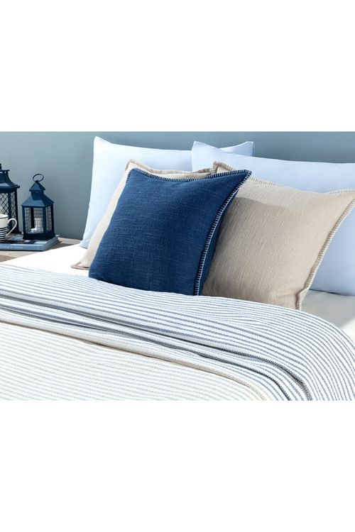 Madame Coco Boulon Cift Kisilik Baskili Pike Indigo Bej Fiyati Yorumlari Trendyol