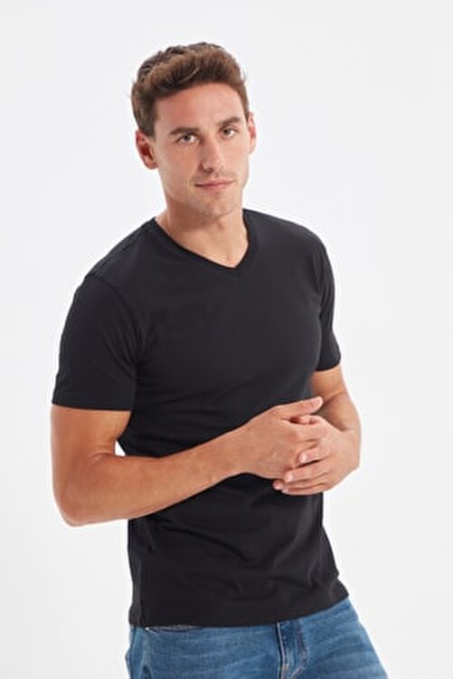 Trendyol Man Siyah Erkek Basic Slim Fit V Yaka Kisa Kollu T Shirt Tmnss19bo0002 Fiyati Yorumlari Trendyol Trendyol Man Siyah Erkek Basic Slim Fit V Yaka Kisa Kollu T Shirt Tmnss19bo0002 Fiyati Yorumlari Trendyol