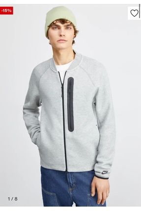 Nike Sportswear Tech Fleece Bomber N98 Full Zip Gri Erkek Sweatshirt Fiyat Yorumlar Trendyol